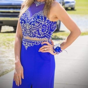 Royal blue dress